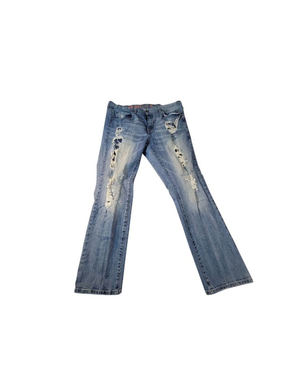 Urban Pipeline MaxFlex Slim Fit Size 36x30 Light Blue Distressed Jeans For Men